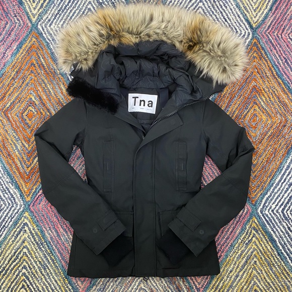 Aritzia Jackets \u0026 Coats | Aritzia Tna Larsen Parka Goose Down Coat Xxs | Color: Black | Size: Xxs | Maggiepop's Closet